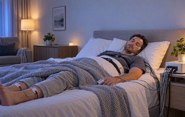  Image: A deep learning system leverages existing data from overnight sleep studies to predict the risk of future adverse cardiac events. (Image Credit: Adobe Stock)