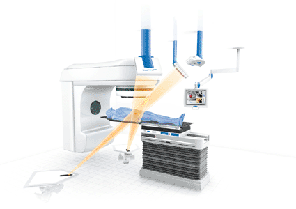 Image: The ExacTrac X-Ray 6D System for image-guided radiotherapy (Photo courtesy of BrainLAB). Image: The ExacTrac X-Ray 6D System for image-guided radiotherapy (Photo courtesy of BrainLAB).