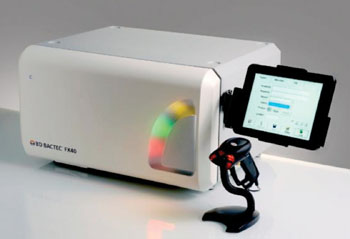 The BD BACTEC FX40 blood culture instrument