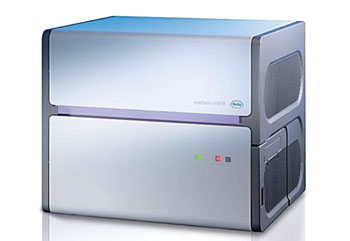 The LightCycler 480 II rapid high-throughput, plate-based real-time polymerase chain reaction (PCR) amplification and detection instrument