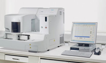 The Sysmex CS-2000i fully automated blood coagulation analyzer