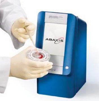 Abaxis\' Piccolo comprehensive metabolic reagent disk and the Piccolo Xpress Chemistry Analyzer