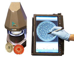 Image: Flash and Grow Automatic Colony Counter (Photo courtesy of Rapidmicrobiology).