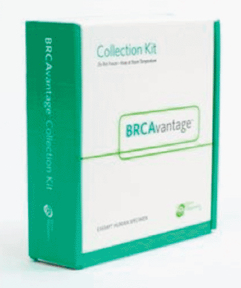 Image: BRCAvantage collection kit (Photo courtesy of Quest Diagnostics).