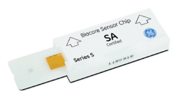 Image: Biacore Sensor Chip for ligand capture (Photo courtesy of GE Healthcare).