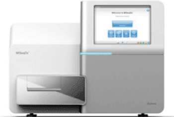 Caption: Illumina\'s FDA-cleared MiSeqDx sequencing instrument (Image courtesy of Illumina).