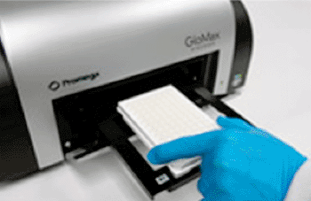 Image: The GloMax Discover, an integrated multimode detection plate-reader system (Photo courtesy of the Promega Corporation).