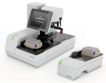 Image: New LabElite line of benchtop devices provides automated sample decapping, recapping, and identification (Photo courtesy of Hamilton Storage Technologies).