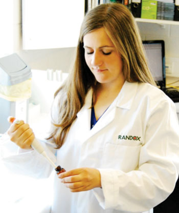 Image: Sarah Kee, Quality Control Scientific Consultant at Randox, has given a series of talks about the often overlooked importance of accurate calibration in providing reliable test results for patients (Photo courtesy of Randox).