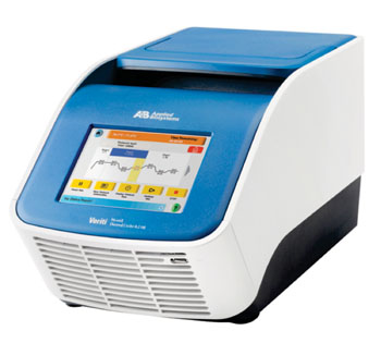 Image: The Applied Biosystem Veriti Thermal Cycler (Photo courtesy of Life Technologies).