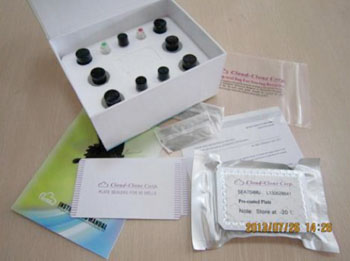 Image: Enzyme-linked immunosorbent kit (ELISA) specific for human copeptin (Photo courtesy of USCN Life Science).