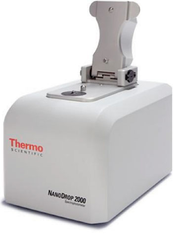 Image: The NanoDrop 2000 Spectrophotometer (Photo courtesy of Thermo Scientific).