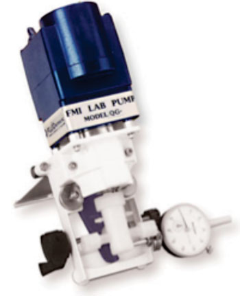 Image: The QG line of pumps is ideal for general laboratory and industrial use (Photo courtesy of Fluid Metering, Inc.).