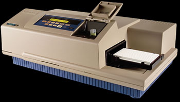 Image: The SpectraMax M2 spectrofluorometer (Photo courtesy of Molecular Devices).