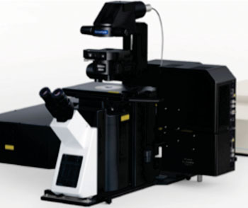 Image: The FLUOVIEW FVMPE-RS inverted microscope (Photo courtesy of Olympus).