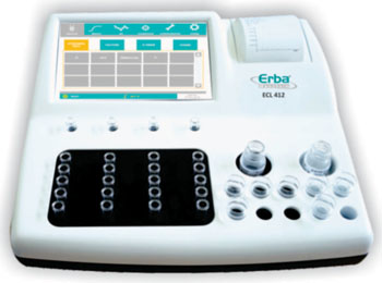 Четырехканальный ERBA ECL 412 - один из двух новых анализаторов коагуляции от Transasia, которые предоставляют пользователям свободу выбора тестирования из широкого спектра анализов, а пациентам - надежные, своевременные результаты (фотографии любезно предоставлены Transasia Bio-Medicals).