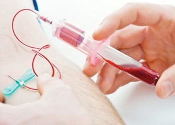 Image: Phlebotomy or venipuncture performed to obtain blood for laboratory tests (Photo courtesy of Sweet Water Health and Education).