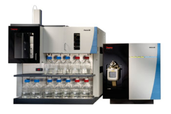 Image: Combining the Thermo Scientific Prelude MD HPLC (left), Endura MD mass spectrometer (right), and ClinQuan MD software, enables simple and confident attainment of the high quantitative accuracy of LC-MS (Photo courtesy of Thermo Fisher Scientific).