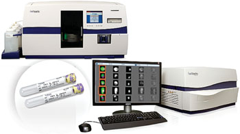 Image: The CELLSEARCH semi-automatic system that can capture and quantify circulating tumor cells (Photo courtesy of Janssen Diagnostics).