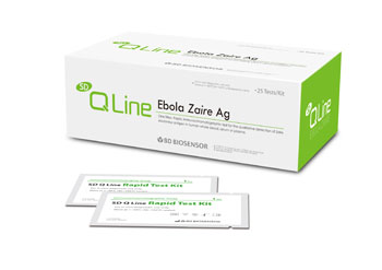 Image: SD Q Line Ebola Zaire Ag – a rapid diagnostic test for Ebola Zaire virus infection, now available for procurement through WHO’s “Emergency Use Assessment and Listing (EUAL)” program (Photo courtesy of SD Biosensor).