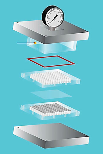 Image: Schematic illustration of the components of the parallel microfiltration system (Photo courtesy of University of California).