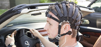 Image: The Cognionics wearable 72-channel EEG headset (Photo courtesy of Cognionics).
