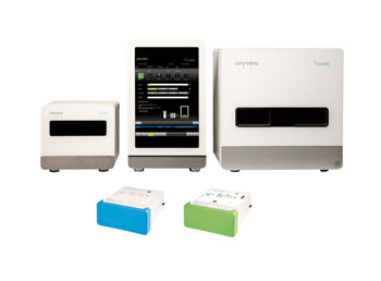 Image: The Unyvero System boasts special operating software, corresponding accessories, and now three different disposable cartridges for the detection of pneumonia, of implant and tissue infections, and of pathogens in blood cultures (Photo courtesy of Curetis).