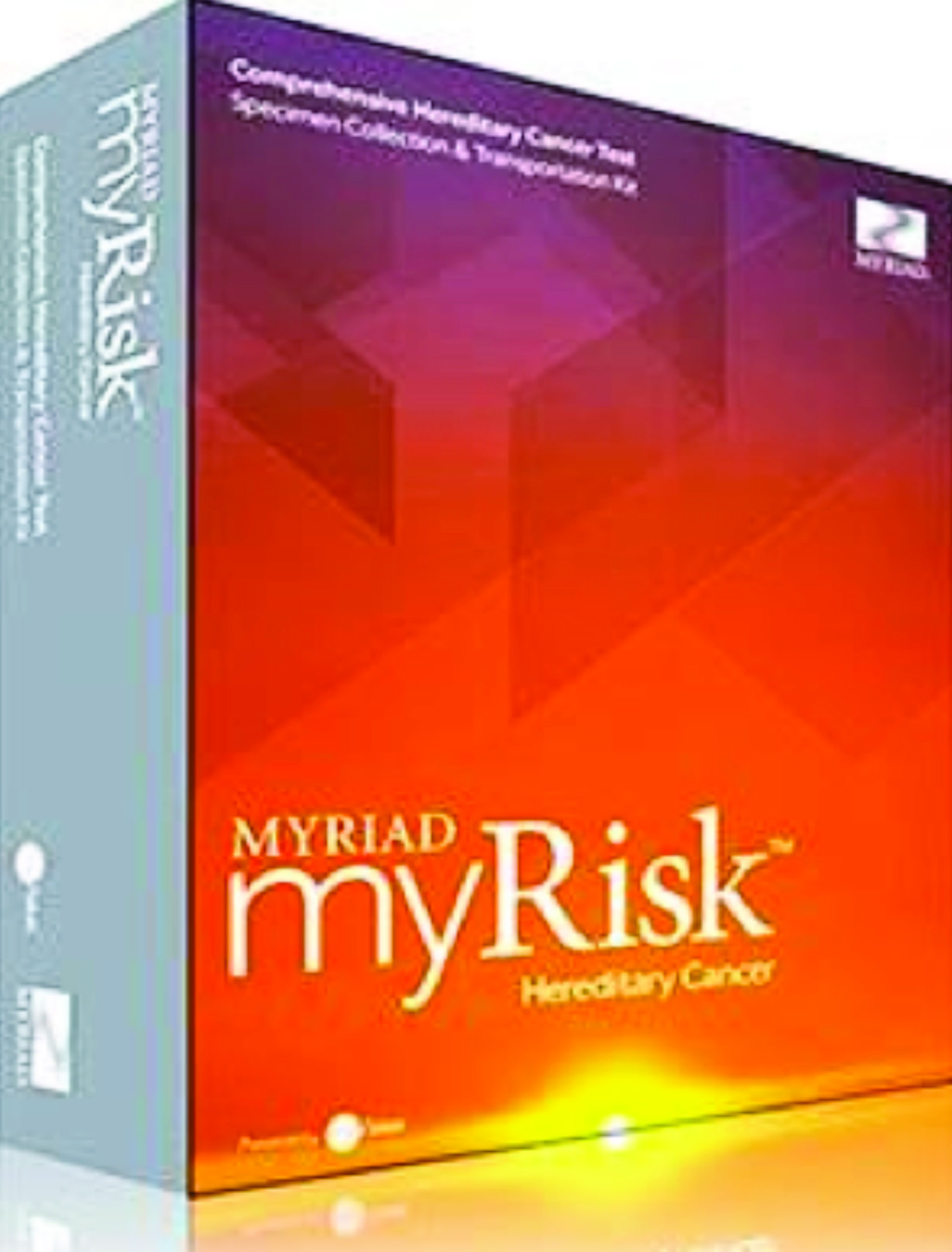 Image: The myRisk hereditary cancer screening collection kit (Photo courtesy of Myriad Genetic Laboratories).