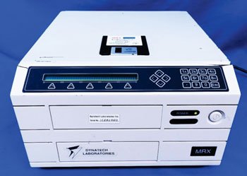 Image: The MRX microplate reader (Photo courtesy of Dynatech Medical Products).