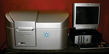 Image: The G2565BA microarray scanner system (Photo courtesy of Agilent Technologies).