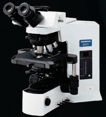 Image: The BX51 optical microscope (Photo courtesy of Olympus).