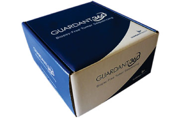 Image: The Guardant360 kit for biopsy-free tissue sequencing for cancer (Photo courtesy of Guardant Health).