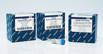 Image: The miScript primer assays and PCR kits (Photo courtesy of Qiagen).