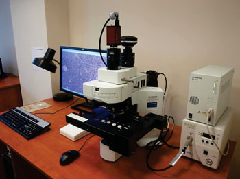 Image: A whole-slide scanner with OlyVIA software (Photo courtesy of Olympus).