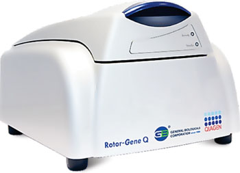 Image: The Rotor-Gene real-time PCR system (Photo courtesy of Qiagen).