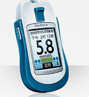 Image: The OneTouch UltraVue POC blood glucose monitor (Photo courtesy of Johnson & Johnson).