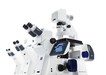 Image: The Axio Observer family consists of three stable and modular microscope stands for flexible and efficient imaging (Photo courtesy of ZEISS).