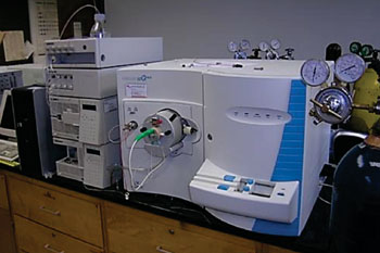 Image: Liquid chromatography tandem mass spectrometry instrumentation (Photo courtesy of Western University).