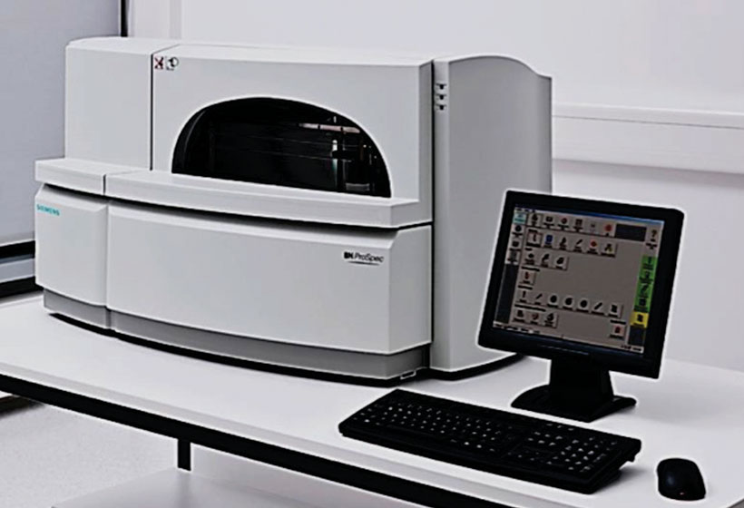 Image: The BN ProSpec system and nephelometer (Photo courtesy of Siemens Healthcare).