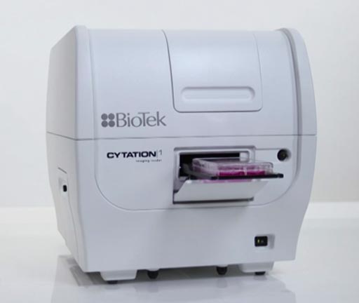 Image: The Cytation 1 cell imaging multimode reader (Photo courtesy of BioTek Instruments).