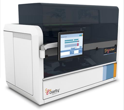 Image: The Sgx Clarity system, an integrated single molecule counting technology-reading instrument (Photo courtesy of Singulex).