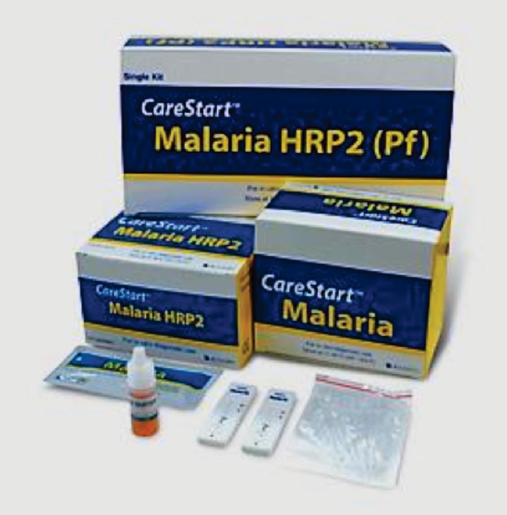 Image: The CareStart rapid diagnostic tests for malaria (Photo courtesy of Access Bio).