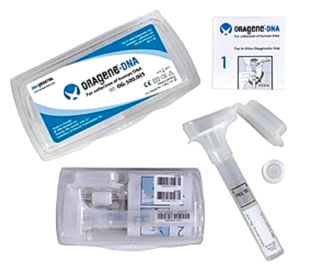 Image: The Oragene saliva kits for collecting reliable samples with an all-in-one system for the collection, stabilization and transportation of DNA from saliva (Photo courtesy of DNAGenotek).