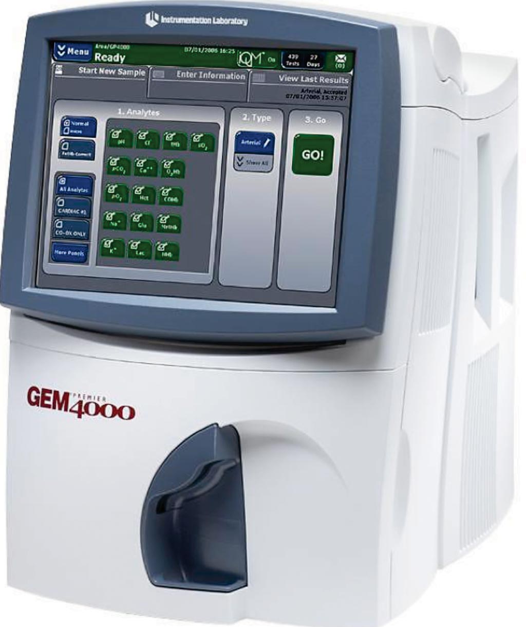 Image: The GEM 4000 whole blood analyzer (Photo courtesy of Werfen UK).