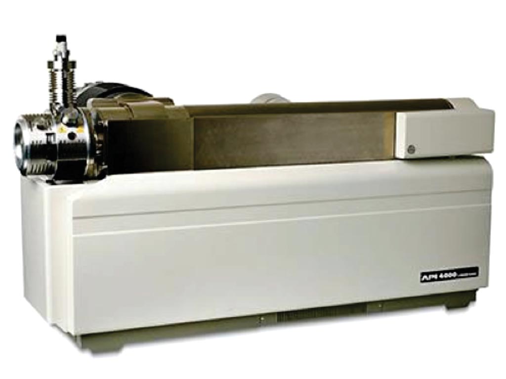Image: The 4000 QTRAP triple quadrupole mass spectrometer (Photo courtesy of AB Sciex).