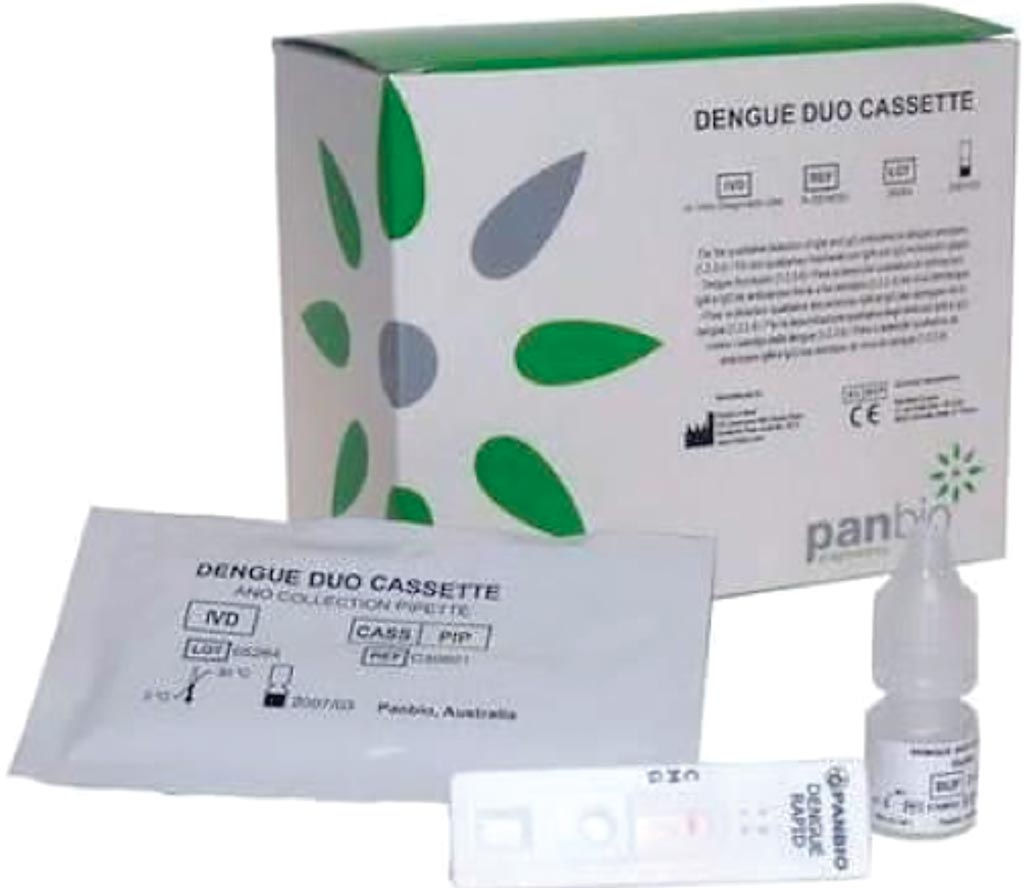 Image: The Panbio Dengue Duo Cassette can detect the high levels of IgG characteristic of secondary infections and IgM levels associated with primary dengue with high sensitivity and specificity (Photo courtesy of Alere).