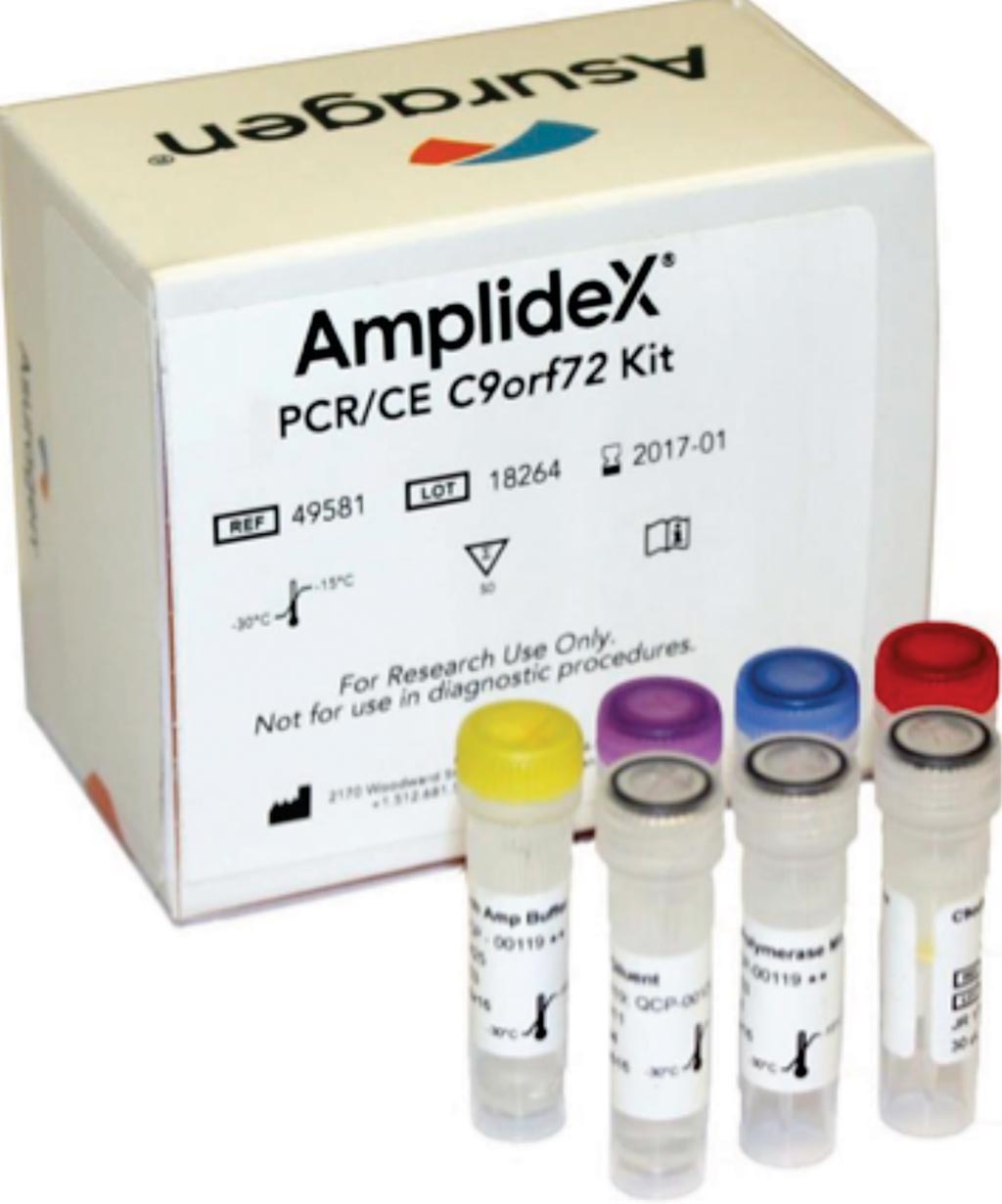 Image: The AmplideX PCR/CE C9orf72 assay kit (Photo courtesy of Asuragen).