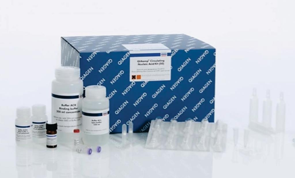 Image: The QIAamp circulating nucleic acid kit (Photo courtesy of Qiagen).