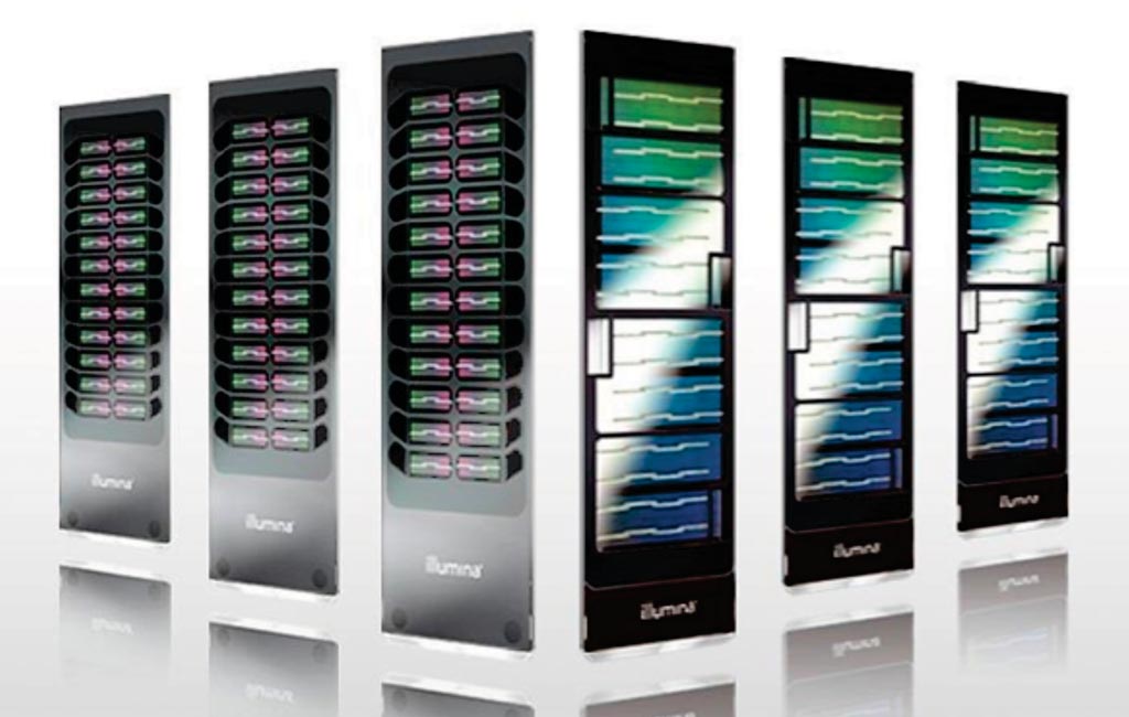 Image: Infinium arrays: microarrays are the ideal platform for assessing known markers in the human genome (Photo courtesy of Illumina).