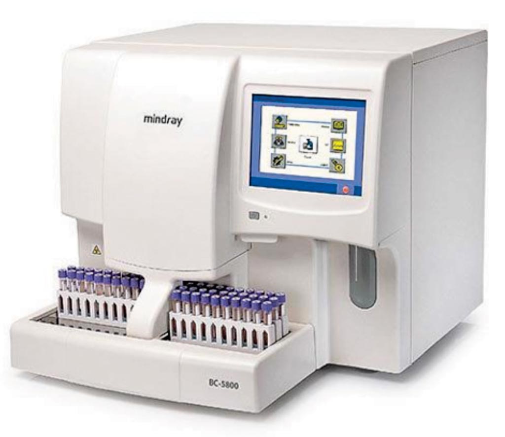 Image: The BC-5800 hematology autoanalyzer (Photo courtesy of Mindray).